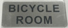 SIGNS BICYCLE ROOM SIGN (BRUSH