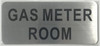 SIGNS GAS METER ROOM SIGN