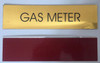 SIGNS GAS METER SIGN (Gold