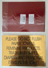 SIGNS TOILET SIGN- GOLD ALUMINUM-(ref062020)