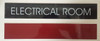 SIGNS ELECTRICAL ROOM SIGN (BLACK