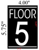 FLOOR NUMBER SIGNS