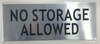 STORAGE SIGNS
