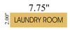 LAUNDRY ROOM SIGN - Gold BACKGROUND
