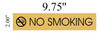 NO SMOKING SIGN - Gold BACKGROUND