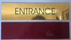 SIGNS ENTRANCE SIGN - Gold