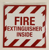 SIGNS 2 pcs -FIRE Extinguisher Inside Sign