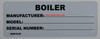 Boiler Registration Number Sign