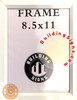 Inspection Frame 8.5x11 White
