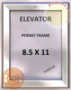 Elevator Permit Frame 8.5x11 (Lockable !!!,
