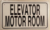 ELECTRIC METER ROOM SIGN (White 6x10