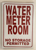 WATER METER ROOM- NO STORAGE PERMITTED