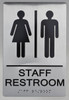 HOTEL STAFF RESTROOM SIGN