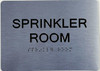 Sprinkler Room ADA Sign