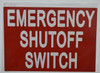 Emergency Shut Off Switch Sticker (1