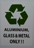 SIGNS Aluminum Glass and Metal ONLY Sticker