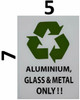 SIGNS Aluminum Glass and Metal