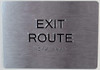 SIGNS Exit Route Sign -Tactile Signs