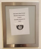 Elevator certificate frame 6.5x8.5 stainless Steel-(ref062020)