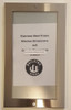 Elevator certificate frame 4x8 stainless Steel-(ref062020)