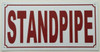 SIGNS Standpipe Sign (Aluminium 6x12