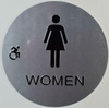 CA ADA Women ACCESSIBLE Restroom Sign