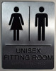 SIGNS Unisex accessible Fitting Room Sign with