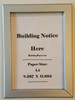 Hallway/Lobby Notice Frame 8.5 x 11