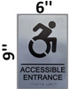 SIGNS ACCESSIBLE ENTRANCE Sign -Tactile