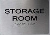 Storage Room ADA Sign -Tactile Signs