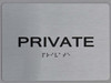 SIGNS Private ADA-Sign -Tactile Signs (Aluminium, Brush