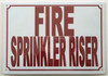 FIRE SPRINKLER RISER SIGN (ALUMINUM SIGNS