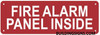 FIRE Alarm Panel Inside Sign -