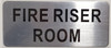 SIGNS FIRE RISER ROOM SIGN-