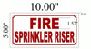 Fire Sprinkler Riser Sign