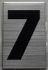 Apartment Number Sign - Seven (7)