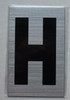 Apartment Number Sign - Letter H