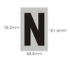 SIGNS Apartment Number Sign - Letter N