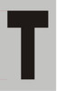 Apartment Number Sign - Letter T