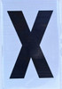 Apartment Number Sign - Letter X