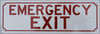SIGNS Emergency EXIT Sign (Reflective,Aluminium 4x12)-(ref062020)