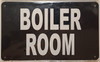 SIGNS BOILER ROOM SIGN (BLACK