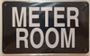 METER ROOM SIGN (BLACK 6x10 Aluminium