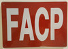 FACP Sign (Aluminium Reflective Signs, RED
