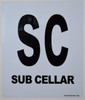 SIGNS SUB Cellar Sign (White,