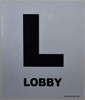 SIGNS Lobby Sign (White, Rust