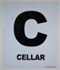 Cellar Floor Sign (White, Rust Free