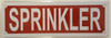 SIGNS SPRINKLER SIGN (Aluminium Reflective