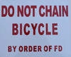 DO NOT Chain Bicycle by The