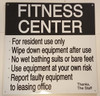 SIGNS Fitness Center SIGN (